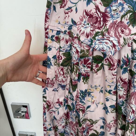 Vintage Bryn Connelly Pink Floral Cottagecore Dress - Picture 9 of 9